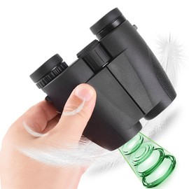 Binoculars, Compact, For Live Use, 20 Times, Ultra Lightweight, Compatible with Concerts, Glasses, BAK4 Optical Lens, Telescope, Eye Width Adjustment, Lightweight, Image Stabilization, Environmental