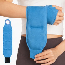 World-Bio Icing Supporter Wrist Icing Gel Pack, Hot/Cooling Pack, Double Sided, Leak Proof, Reusable for Baseball, Tennis, Golf, Sports, Home, 1 Piece
