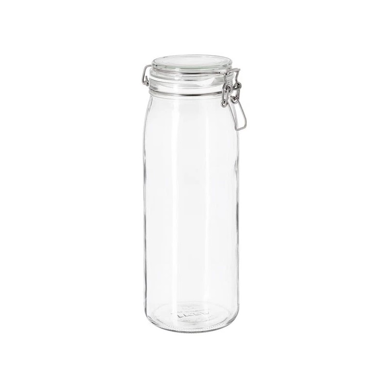 Ikea Korken, Jar With Lid, Clear Glass 2.1 qt