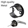 Door Latch with 3 Keys, Stainless Steel Door Lock Knob