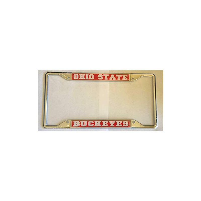 Craftique Ohio State Buckeyes Metal License Plate Frame (Legal in