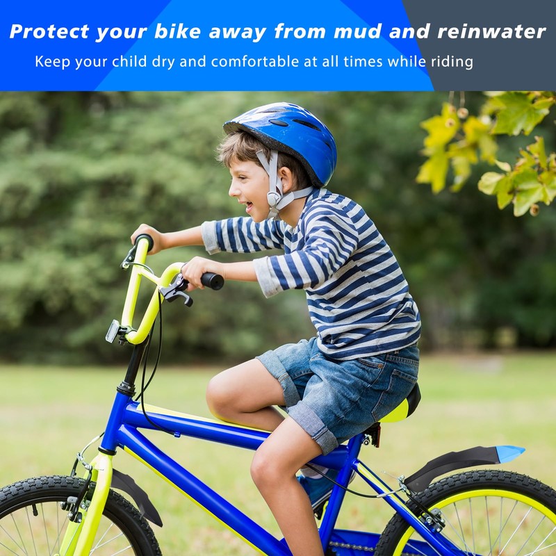Oumers Kids Bicycle Fenders - Children's Portable, Adjustable Easy Install