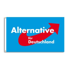 FlagShipper AFD Flag 150 x 90 cm Alternative for Germany AfD Party Fan Item Flag Country Election European Election Bundestag Election for Garden Demonstration