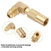 Wzenclave Propane Elbow Adapter for Blackstone, Brass 3/8" Male Flare