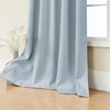 SHINELAND Light Blue Room Darkening 108 Inch Long Ceiling Curtain