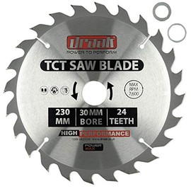 Draak TCT Circular Saw Blade Wood Cutter 230 x 30 x 24 Teeth Carbide for Wood Cutting Woodworking
