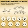 QUEWEL Individual Eyelashes, Pack of 320, Individual Eyelashes for Eye