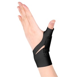 SONGQEE Ultra-thin Wrist Thumb Support Brace, Elastic Thumb Compression Sleeve for Arthritis, Adjustable Thumb Protector Glove Hand Bandage for Tendonitis, Relieve Joint Pain, Sprain, Fingerless
