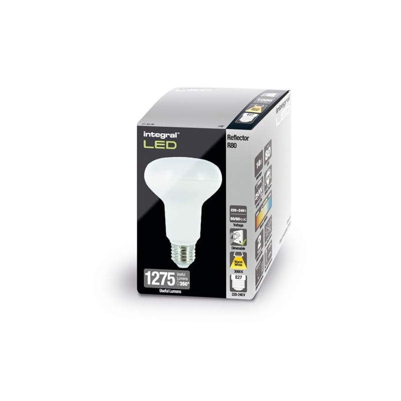 Integral LED R80 Reflector 14W 3000K 1000lm E27 Dimmable Lamp