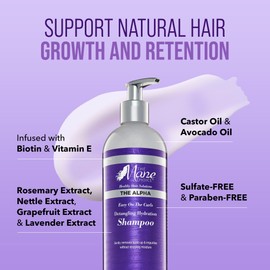The Mane Choice The Mane Choice The Alpha Easy On The Curls Detangling Hydration Shampoo, Gentle, Non-Stripping Clarifying Shampoo, Helps Remove Knots & Tangles, Supports Natural Hair Growth & Retention, 16 oz