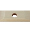Street Broom 40 cm Flat Wood Elaston Red Handle Hole
