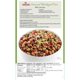 MELISSAS Black Eyed Peas, 11 OZ