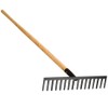 A.M. Leonard Straight Rake with Ash Handle - 16.5 Inches