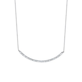 Elli Women 925 Sterling Silver Xilion Cut Crystal Necklace