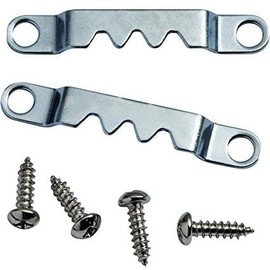 10 Pack - Sawtooth Hanger Zinc Plated Steel with Screws - Pro Quality