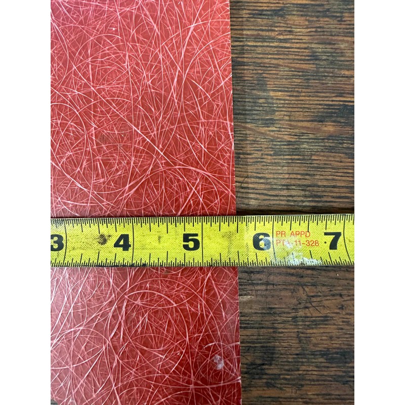GPO3 Electrical Red Fiberglass Sheet 3/8 thick 13.5 in x