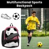 HMLIN OUTOOORS Soccer Backpack with Ball Holder,Youth soccer Bag for