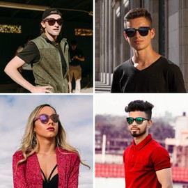 MAXJULI Polarized Oversized Sunglasses for Women Classic Retro Style UV400 Protection Fashion Driving Sun Glasses 8817 Transparent Pink Frame/Pink Lens