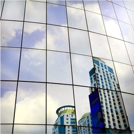 BDF S05 Window Film Daytime Privacy and Heat Control Mirror Silver 5 (Very Dark) - 48in X 12ft