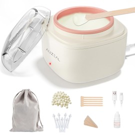 Mini Eyebrow Wax Kit for Women, Wax for Eyebrows Hair Removal, 26 Eye brow Waxing Sticks, 100g Brow Waxing Beads, USB Fast Heat, Smart Constant Temp, Travel or Home Use