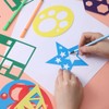 12 Pieces Shape Stencils Geometric Stencils Simple Drawing Stencil Template