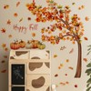 WBQMUNY Large Thanksgiving Autumn Fall Maple Tree Leaf Wall Decals,