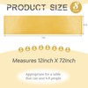 Teruntrue 8 Pack Gold Satin Table Runner, 12 x 72