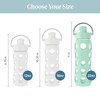 Lifefactory 22-Ounce Glass Water Bottle with Active Flip Cap and