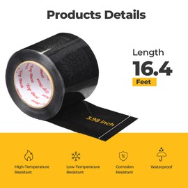 BougeRV Flexible Solar Panel Waterproof Butyl Rubber Tape, for Yuma CIGS Thin-Film Flexible Solar Panel, 3.98''Width x 16.4 Feet Length