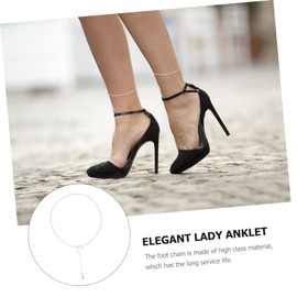 SHOWERORO Foot Chain for Women 925 Silver Plated Anklet Exquisite Ankle Jewelry Fashion Foot Chain Chic Anklet Dec