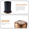 LEASYLIFE 10L/2.6 Gallon Rose Gold Stainless Steel Trash Can,Brush Gold