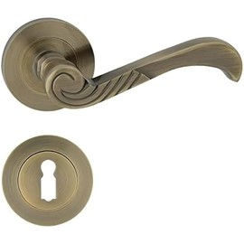 domino Casablanka-R M3 BB Deadlock Door Handle Set for Room Doors Door Handle Set Rosette Set Door Fittings