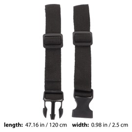 CLISPEED 2pcs Golfs Trolley Cart Bag Strap Buckle Packing Straps Golf Bag Holder Strap Golf Bag Attachment for Golf Cart Replacement Parts (Black)