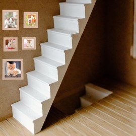 DECHOUS 20 Pcs Dollhouse Picture Frames 1 12 Scale Miniature Picture Frames Solid Wood Mini Photo Frame Dollhouse Accessories DIY Crafts Decoration