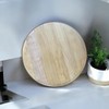 PARENCE – Set di 2 tavole di legno rotonde da