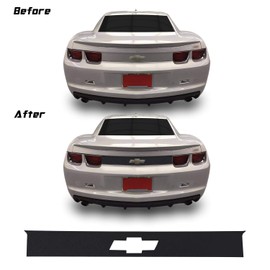 Trunk Rear Decklid Trim Overlay Pre Cut Graphic Vinyl Decal Compatible with Chevy Camaro 2010 2011 2012 2013 - Chrome Pink