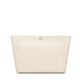 YONEBN aterproof Storage Bag Lightweight Large Capacity nylon Bag Inner Handbag Organizer (Nylon/Creamy White)