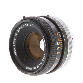Canon 50MM f1.8 FD Mount Lens for SLR Canon A-1, AE-1, AE1 Program, F1, T50, T70 Film Cameras (Renewed)