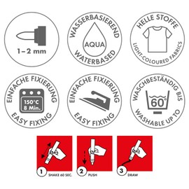 Marabu 046 1/2 mm Textil Painter, Medium Brown