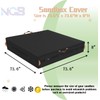 Square Sandbox Cover, Made 600D Heavy Duty for Children's Sandbox