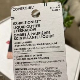 Eyeshadow 2 COVERGIRL Eye Shadow Exhibitionist Liquid Glitter AT FIRST BLUSH (0.13 Fl Oz).