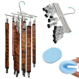 YCCLDIPL Darkroom 120 135 4x5'' Film Stainless Steel Hangers Collapsible Rack with 10 Clips for Film Air Dry Processing Equipment Foldable.