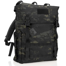 Xtreme Sight Line ~ Recon Ruck ~ Signal-Blocking Tactical Backpack for Laptops and Mid-Size Electronics ~ Tracking/Hacking Defense ~ 1000D Nylon ~ Midnight MultiCam