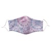 styleBREAKER Unisex Fabric Mask with Ethnic Circles Pattern, Double Layer,