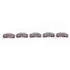 50pcs 8 Tips 8 Teeth Snap Comb Wig Clips Stainless