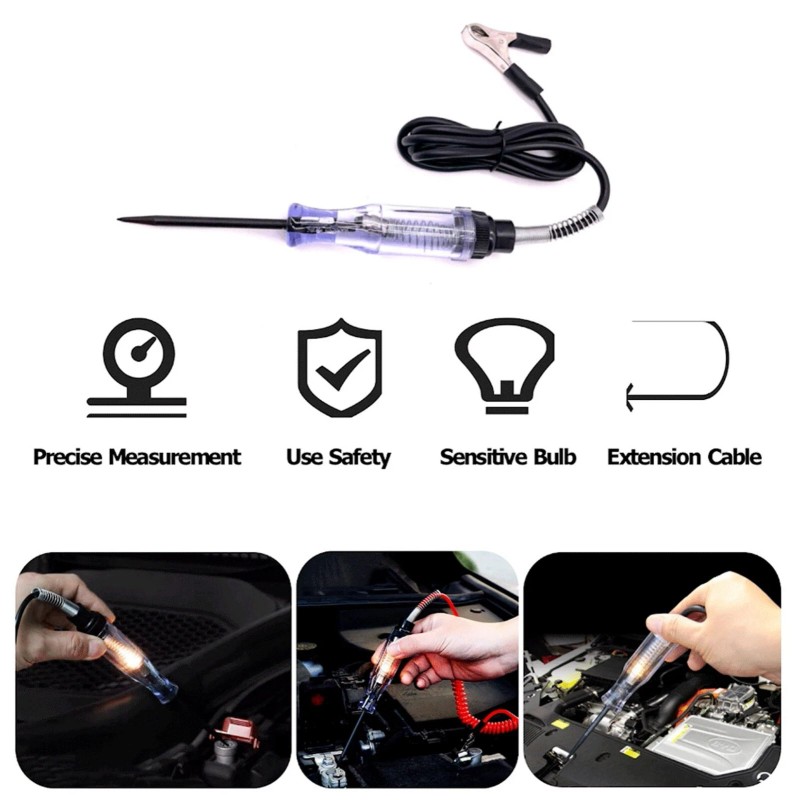SHENKENUO Test Light Car Circuit Tester Probe 12V 6V DC