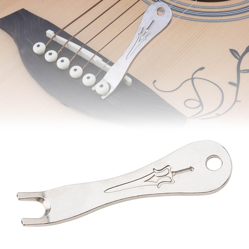 Guitar Bridge Pins 17pcs, Endpin for Acoustic Guitar 6 Strings