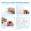 Piutouyar 20Pcs Clear Suction Cup Hooks 30mm/1.2" Plastic Sucker Pads