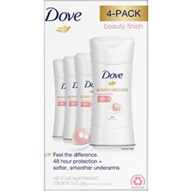 Dove Advanced Care Antiperspirant, Beauty Finish, 2.6 Ounce (Pack of 4)
