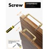 JIASENBAO 5 Pack Gold Cabinet Pulls 3.75" Hole Center Brushed
